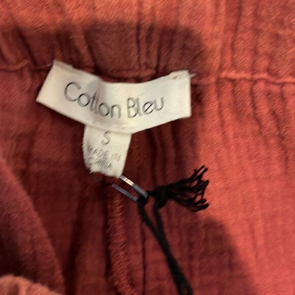 Cotton Bleu Vagabond Wide Leg Pants, S! - Picture 5 of 8